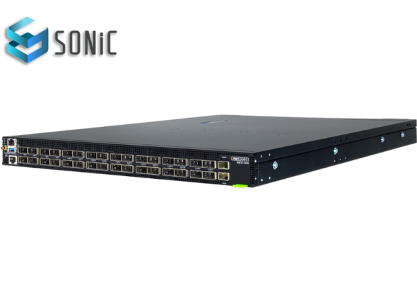 EdgeCore Switch full manged 32 Port • 32 x 400G QSFP-DD • 19&quot; 1 HE • Datacenter Switch • Back-to-front • DCS511 • 9737-32DB-O-48V-F