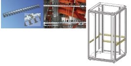 Knürr Schrank gzub.Seitliche Kabelführung,T 800, 4-Pack