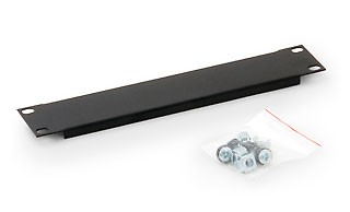 Triton 10"Wandgehäuse,zbh. Blindplatte, 1HE, Schwarz,