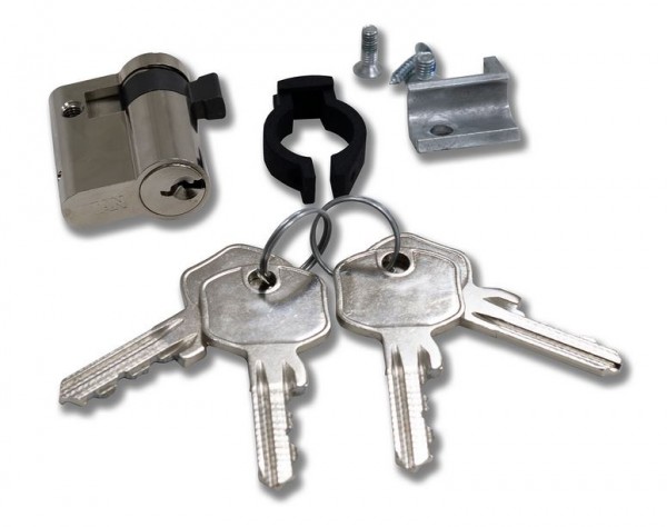 Triton 19"Schrank,zbh. Ersatz, Schwenkhebelgriff, Metall, zbh. 1xPHZ, unterschiedliche Schlüssel