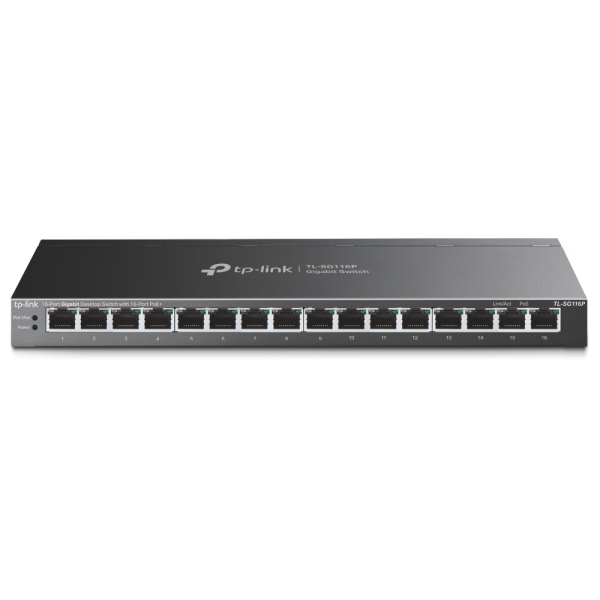 TP-Link SG116P Switch sobremesa de 16 puertos Gigabit PoE+
