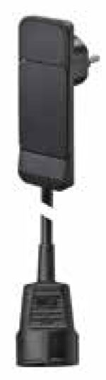 Bachmann SMART PLUG Flachstecker, Verlängerung, 1xDosen(CEE7)->Stecker(CEE7), 1,5m, Schwarz, mit Auswurfmechanik