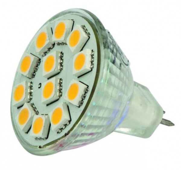 Synergy 21 G4 MR11 12SMD, 2W, blanco cálido, pins traseros
