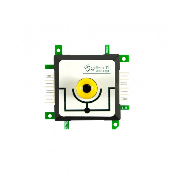 Brick’R’knowledge Adap. de medida 4mm Inline Amarillo