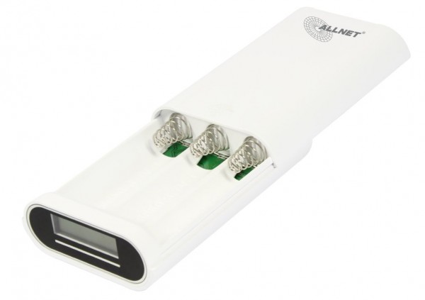 ALLNET ALL-PB103 / Powerbank 18650 3,7V 3er-Housing &quot;white&quot;