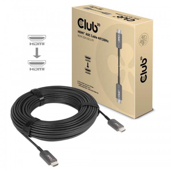 Kabel Video HDMI ST/ST 20,0m *Club3D* AOC 8K60Hz