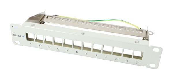 Synergy 21 Panel de Parcheo 12x CAT6, 10&quot;, gris