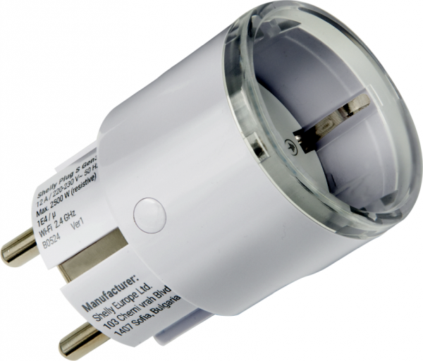 Shelly Plug S Gen3 Matter, blanco