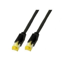 Patchkabel RJ45, CAT6A 500Mhz,10m, schwarz, S-STP(S/FTP), PUR(Außen/Outdoor/Industrie), AWG26, mit CAT7 Rohkabel,