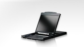 Aten TFT-Schublade,19&quot; 1HE,incl.TFT 19&quot;,Black, Deutsch