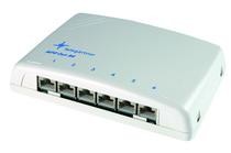 Patch Panel 6xTP, CAT6A,250Mhz, Aufputz, Alpinweiss, Stapelbar,