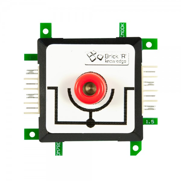 Brick’R’knowledge Adap. de medida 4mm Inline Rojo