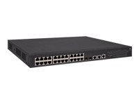 HP Switch 1000Mbit, 24xTP + 2xSFP+/SFP-Slot(1/10GB) + 2x10GBase-T, PWR+, 5130-24G-PoE+-2SFP+-2XGT (370W) Layer3
