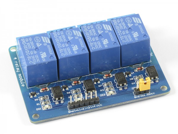 4duino Módulo de 4 relés con optoacoplador