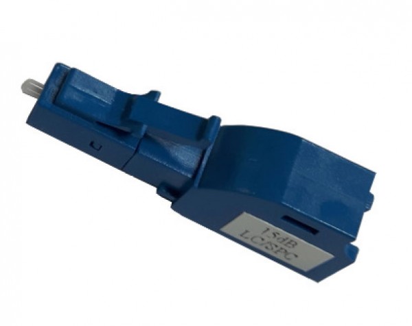 LWL-Dämpfungsglied LC/SPC 5dB, Return Loss 45dB, SM, 9um, Kunststoff