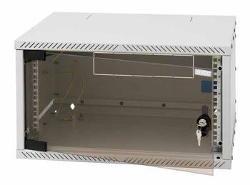 Triton 19"Wandgehäuse,12HE, 1-teilig, T400, Lichtgrau, zerl,