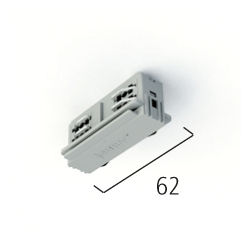 Synergy 21 by EUTRAC 3~LENGTH CONNECTOR, white, surface-mounted