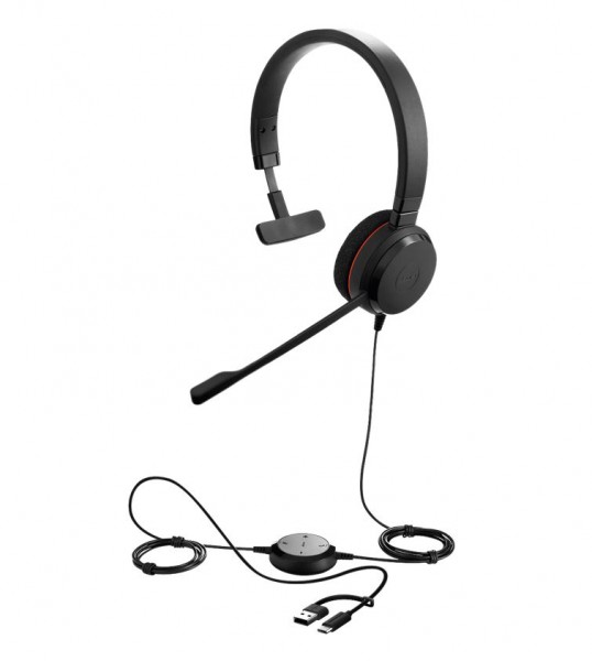Jabra Evolve 20 Stereo UC, USB C/A Adapter