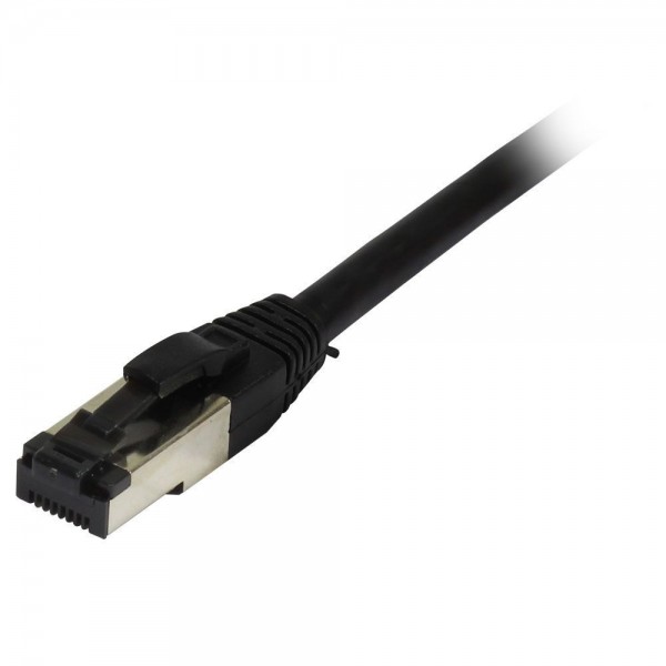 Patchkabel RJ45, CAT8.1 2000Mhz, 7,5m, schwarz, S-STP(S/FTP), TPE/LSZH(SuperFlex), AWG26, Synergy 21