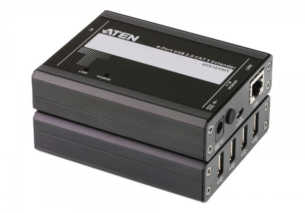 Aten Extensor USB 2.0 por Cat 5 con hub de 4x (Hasta 100m)