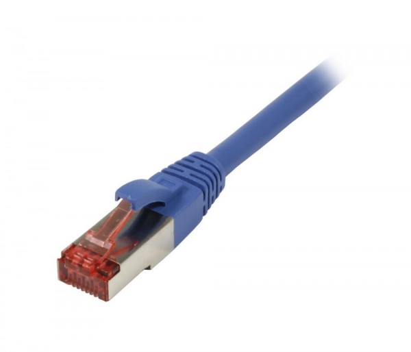 Patchkabel RJ45, CAT6 250Mhz, 7.5m blau, S-STP(S/FTP), TPE/LSZH(Superflex), Synergy 21,