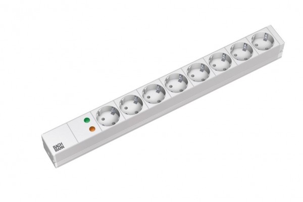 ALLNET Regleta 8x Enchufes (CEE7), 19", gris