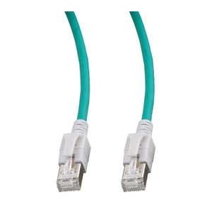 Patchkabel RJ45,DC, CAT6A 500Mhz, 1,0m, grün, LED in den St!