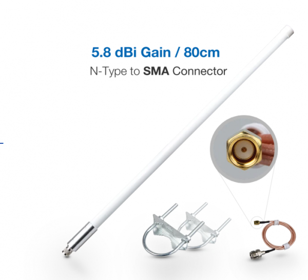 RAK Wireless Antena de fibra de vidrio 5.8dbi 868MHz