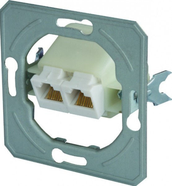 TEM Series Ekonomik SOCKET CAT5e KS DOUBLE2x RJ45