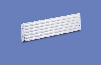 Knürr zub.Belüftungsfrontplatte, 3HE, Lichtgrau,