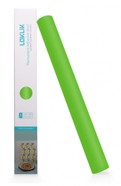 LOKLIK Vinilo adhesivo permanente Mate verde manzana