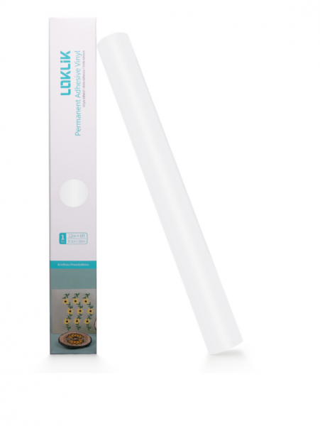 LOKLIK Vinilo termotransferible Basic - Blanco - 30,5 x 1200cm