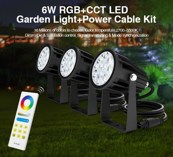 Synergy 21 Foco LED 6W RGB-WW IP66 *Milight/Miboxer* Pack 3