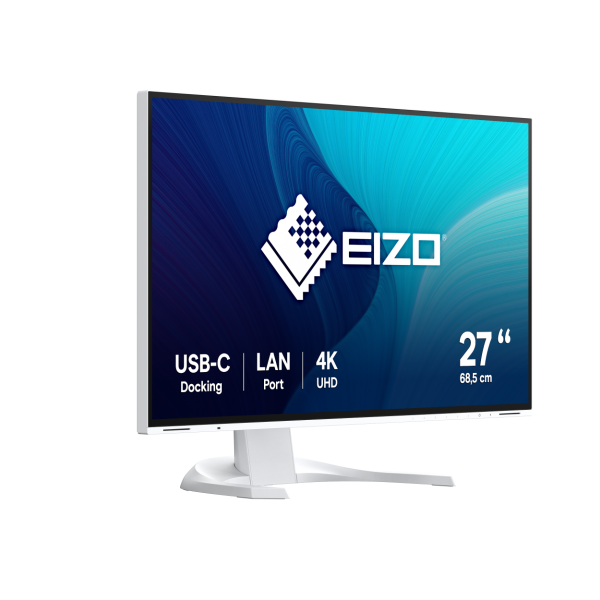 TFT 27" EIZO FlexScan EcoView 4K UHD EV2785X-WT Monitor weiss, IPS-Panel