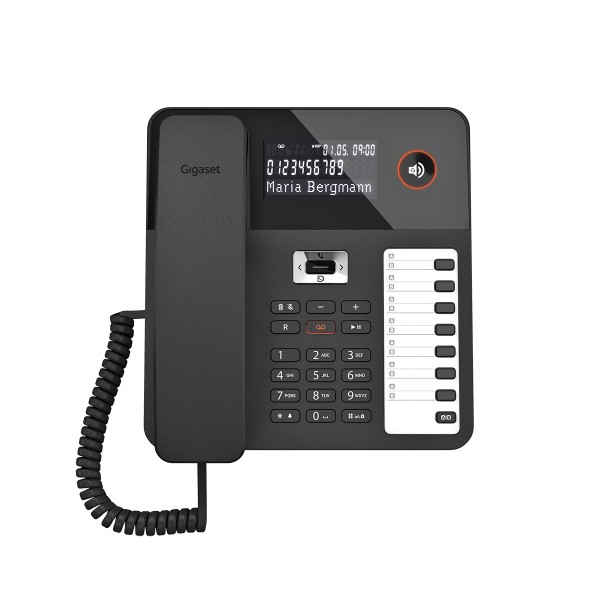 Gigaset DESK 800A Teléfono analógico, negro