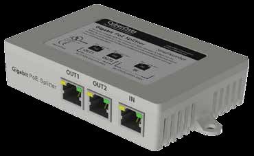 CyberData Ethernet Switch, Gigabit 1Port PD, 2 Port PSE