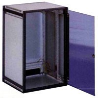 Knürr Schrank klein 24HE,T600mm,T-Nut,Lichtgrau,