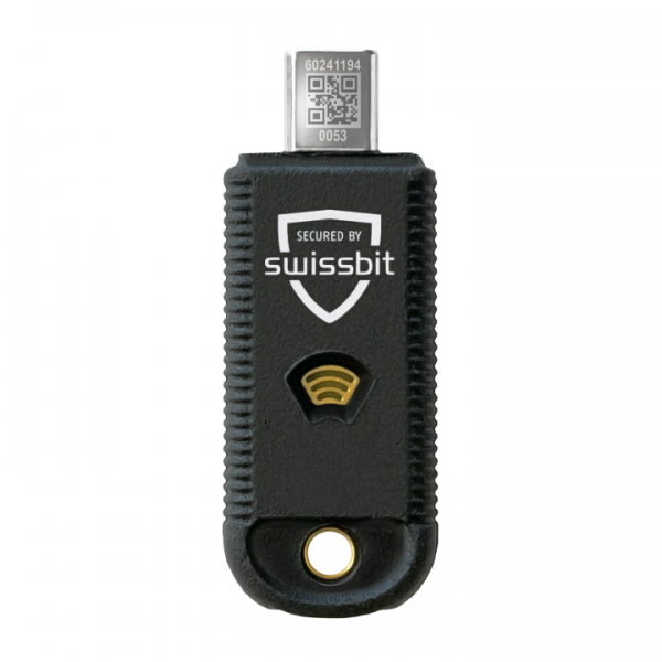 Swissbit iShield Key Pro USB-C/NFC Security Key retail packaging