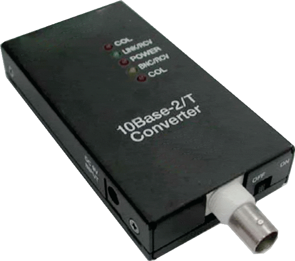 ALLNET Convertidor de medios ALLNET 10BASE-T/10BASE2 a BNC "ALL0500v3" 12VDC