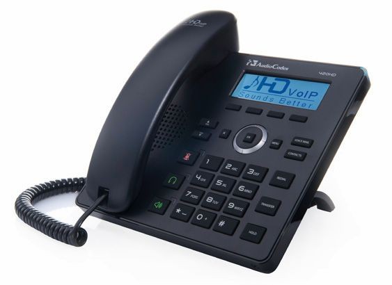 AudioCodes SfB IP-Phone 420HD, PoE & PSU, Black *B-WARE*