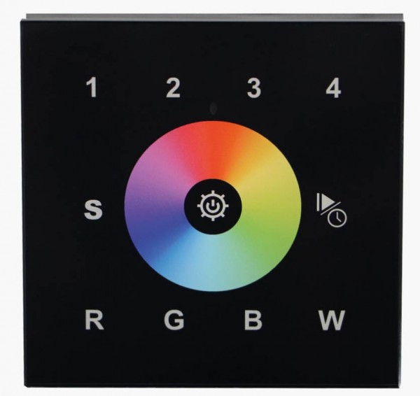 Synergy 21 LED Serie EOS 03 DMX RGB-W Wandtaster Touch schwarz