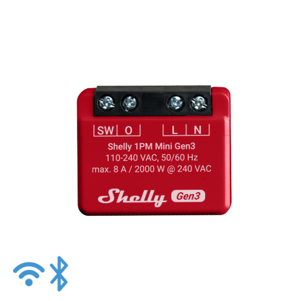 Shelly Plus 1PM Mini 3 Generación