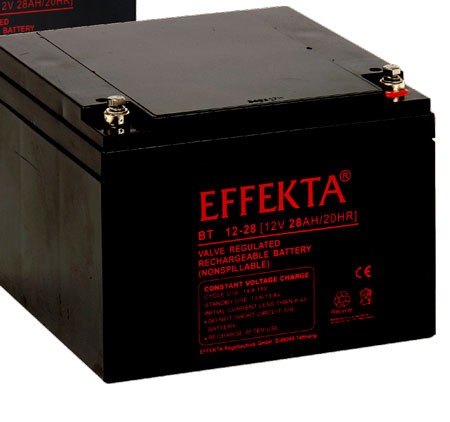 Effekta zbh.Batterien, 12V-28AH,