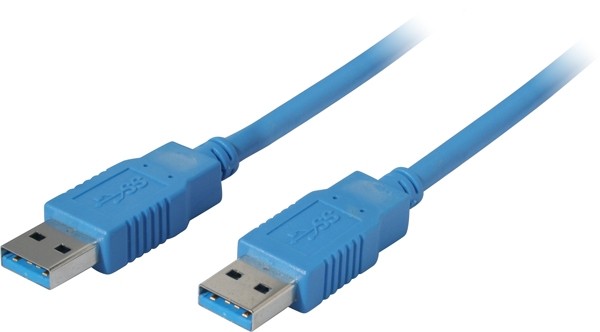 Patchkabel USB 3,0m, A(Stecker)/A(Stecker), Rev. 3.0, blau,