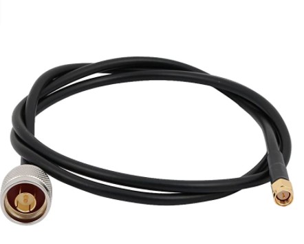 Poynting Cable blanco 5m N (macho) a SMA (macho)