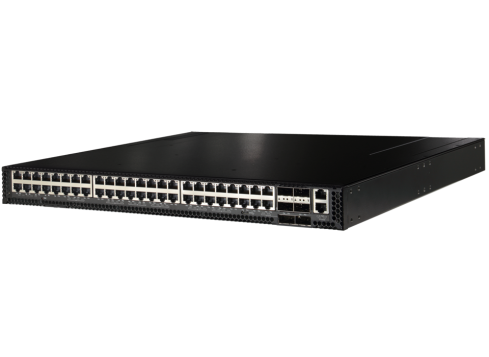 EdgeCore Switch full manged 54 Port • 48 x 10G SFP+ • 6x 40G QSFP+ • 19" 1 HE • Datacenter Switch • Front-to-back • 5812-54T-O-AC-F