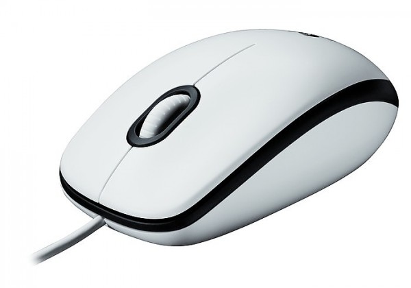 Logitech B100 Ratón, blanco