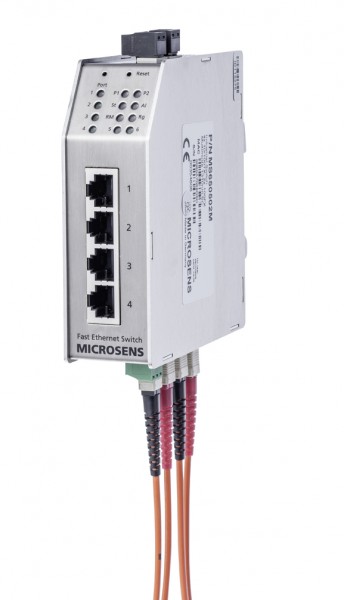 Microsens Industrie 6 Port Fast Ethernet Switch mit Ring-Fun