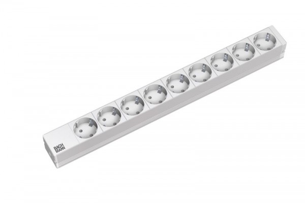 ALLNET Regleta 9x Enchufes (CEE7), 19", blanco