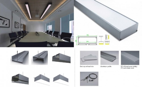 Synergy 21 ALU048 Perfil de Aluminio, 2m